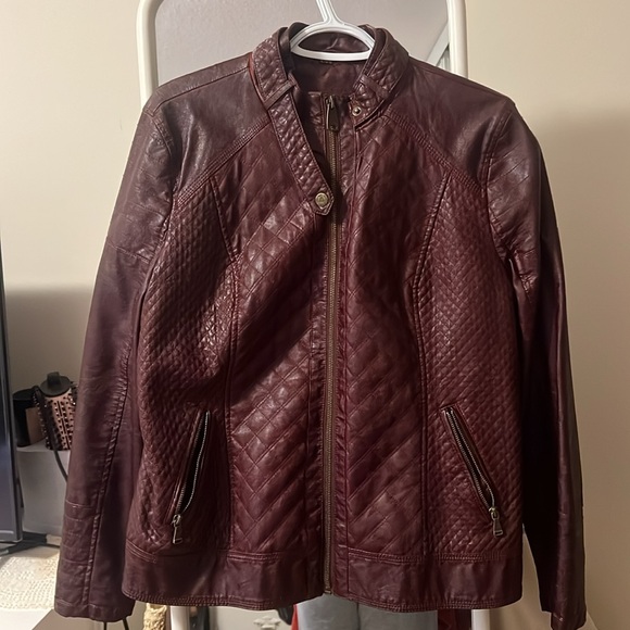 Guess Leather Jacket XL - Picture 3 of 3